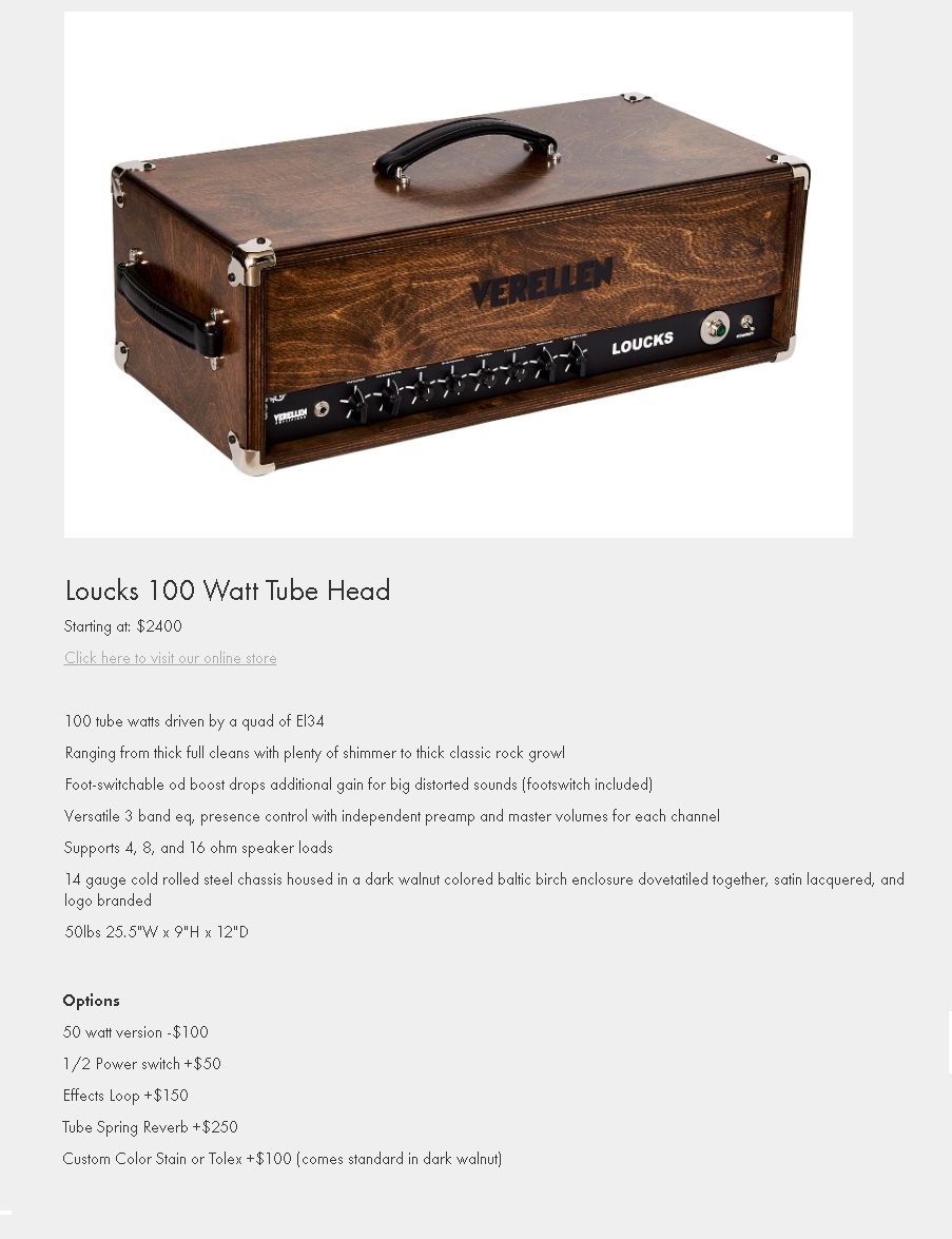 Verellen Loucks Amplifier